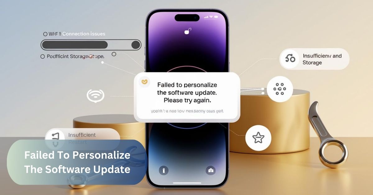 Failed To Personalize The Software Update