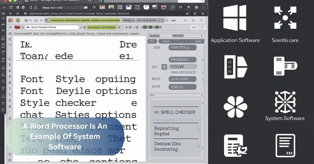 A Word Processor Is An Example Of System Software