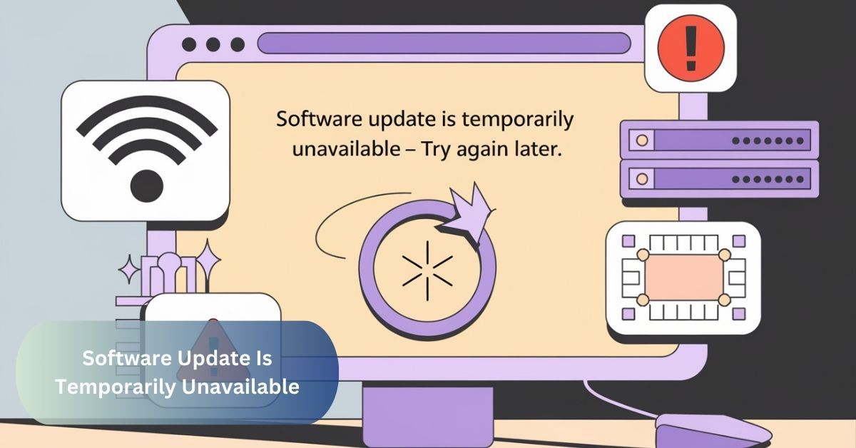 Software Update Is Temporarily Unavailable